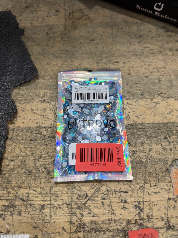 Photo 1 of 1000pcs Craft Gems AB Rhinestones, Lake Blue Flatback Jewels Gemstone, Acrylic Decorations for Crafting Cosplay Party, Embelishments Costume Making Accessories (06 Aquamarine AB)