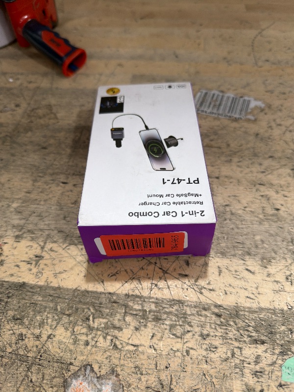 Photo 1 of ?2-in-1 Car Combo? Flexino Retractable Car Charger for iPhone 16, 57W Fast Charging Car Charger USB C, Magnetic Phone Holder for MagSafe Car Mount,?360°? Cell Phone Holder for iPhone 16/15/14/13/12