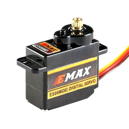 Photo 1 of EMAX ES08MD II Mini Metal Gear Digital Servo with Plastic Gear Fixed Wing 2 Pack 
