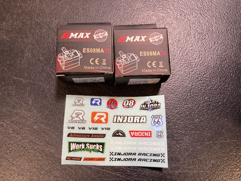 Photo 1 of EMAX ES08MD II Mini Metal Gear Digital Servo with Plastic Gear Fixed Wing 2 Pack 