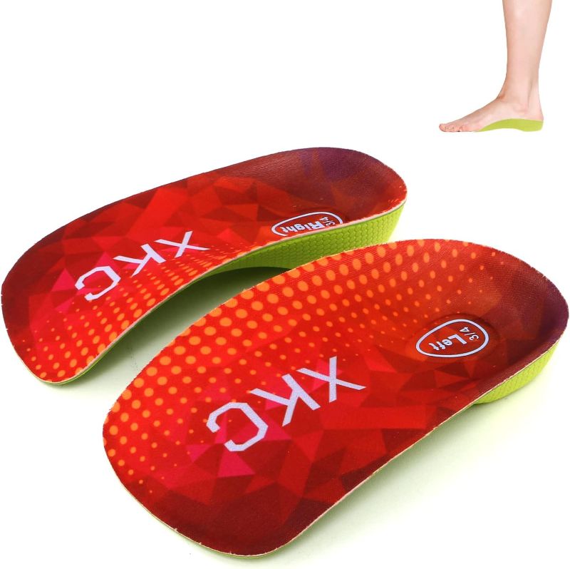 Photo 1 of Arch Support Inserts Women Insoles - Orthotics Shoe for Plantar Fasciitis, Flat Feet, Over-Pronation, Relief Heel Spur Pain, Heel Cushion Increase Insoles (L:Men 6.5-8.5/Women 7.5-9.5)
