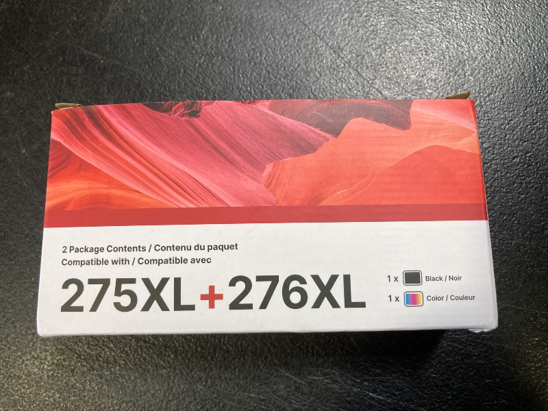 Photo 1 of PG-275 XL/CL-276 XL Value Pack Replacement for Cannon Ink 275 276 for Canon 275 and 276 Ink Cartridges Compatible to PIXMA TR4720 TS3522 TR4700 TS3722 TS3500 TS3520 TS3720 TR4722 (2 Pack)
