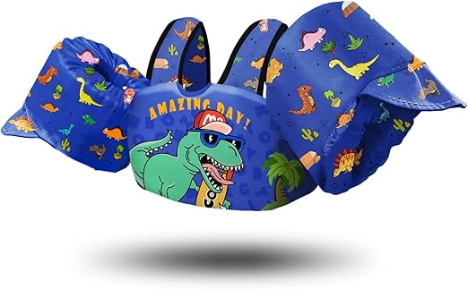 Photo 1 of Chriffer Kids Swim Vest Life Jacket for 30-55 Pounds Boys and Girls, Toddler Floaties with Shoulder Harness Arm Wings for 2,3,4,5,6,7 Years Old Baby

