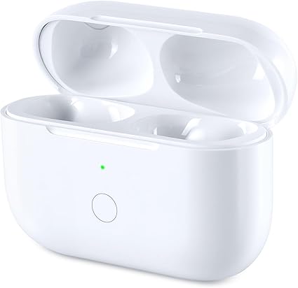 Photo 1 of Wireless Charging Case Replacement Compatible with AirPods Pro 1st & 2nd Generation, AirPods Pro 1st & 2nd Charger Case with Bluetooth Pairing Sync Button
