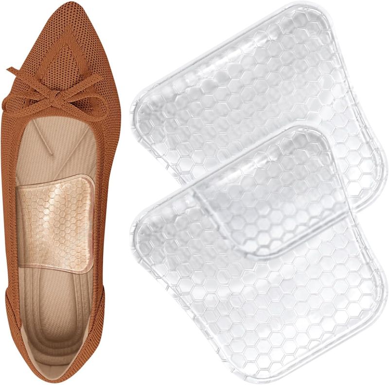 Photo 1 of High Arch Support Inserts Women/Men, Flat Foot Arch Support Pads for Women, Reusable Arch Support Shoe Filler, Two-Option of Different Heights | 1 Pair
