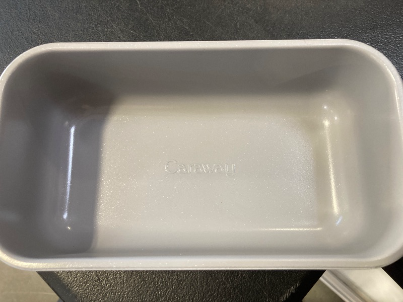 Photo 1 of Caraway Non-Stick Ceramic 1 lb Loaf Pan - Naturally Slick Ceramic Coating - Non-Toxic, PTFE & PFOA Free - Perfect for Pound Cakes, Breads, & More - Gray
