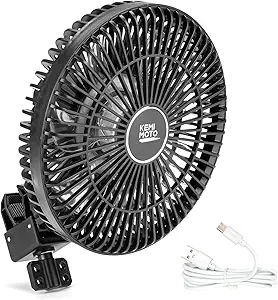 Photo 1 of KEMIMOTO Golf Cart Fan with 3 Light Modes & 6-Speed, Battery Operated Fan for Golf Cart, Compatible with EZGO Valor RXV
