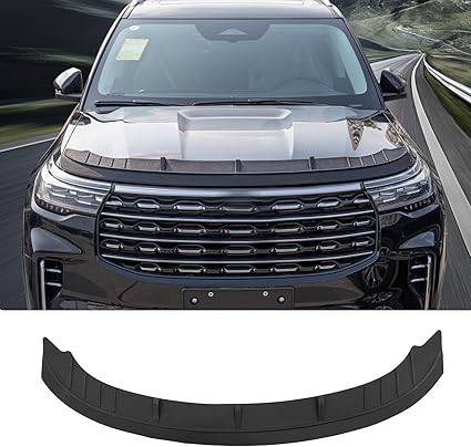 Photo 1 of Hood Protector Compatible with 2020-2025 Ford Explorer Hood Shield TPE Hood Deflector Hood Guard for 2024 Explorer Accessories
