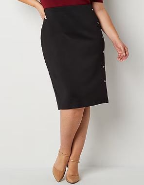Photo 1 of Bold Elements Women's Plus Pencil Skirt - Size L 