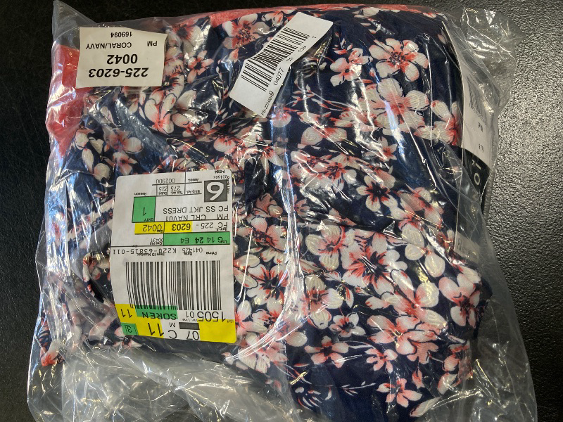 Photo 1 of Perceptions Women's Floral Jacket Dress Petite, Petite Medium, Blue
