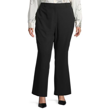 Photo 1 of Worthington Plus Women's High-Rise Modern Trouser, 16w, Black
