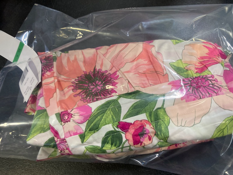 Photo 1 of Be by CHETTA B Women's Short Sleeve Floral Maxi Dress Petite, Petite Large, Pink
