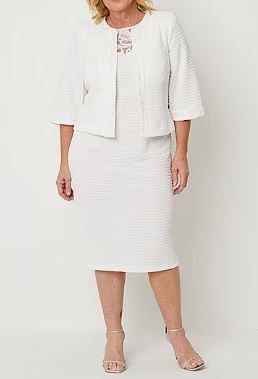 Photo 1 of Maya Brooke Women's Embellished Jacket Dress Plus - 20W
