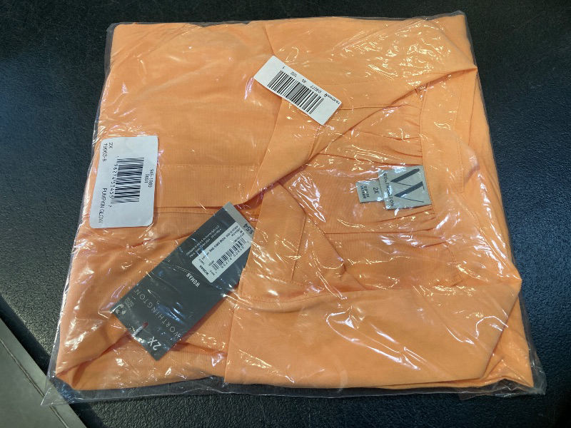 Photo 1 of Worthington Plus Womens Short Sleeve Blouse, 2x, Orange
