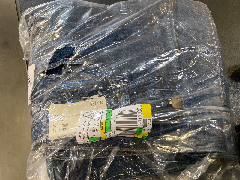 Photo 1 of A.n.a Women's High Rise Wide Leg Jean, 16 Short, Blue
