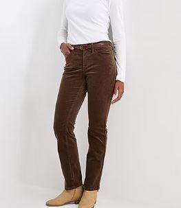 Photo 1 of St. John's Bay Women's Mid Rise Straight Corduroy Pant Brown - 6 
