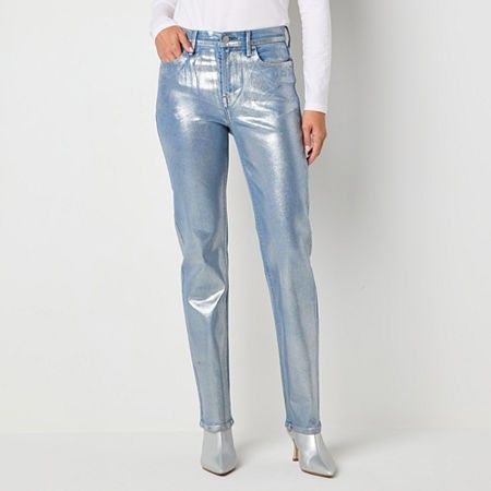Photo 1 of A.n.a Tall Stretch Fabric Women's High Rise Regular Fit Jean, 10 Tall, Blue
