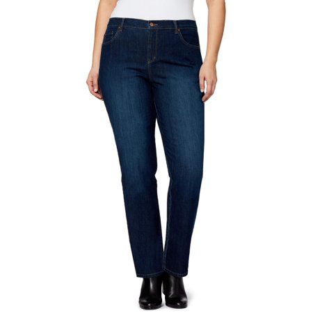 Photo 1 of Gloria Vanderbilt Plus Size Short Length Amanda Straight Leg Jean - 20W