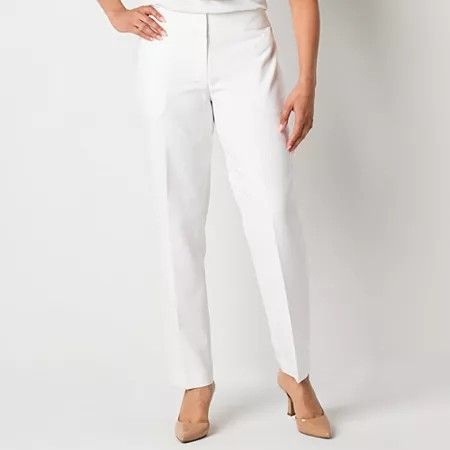 Photo 1 of Black Label by Evan-Picone Womens Straight Fit Straight Suit Pant, 14, White
