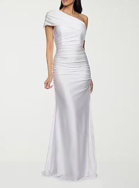 Photo 1 of Premier Amour One Shoulder Womens Short Sleeve Evening Gown - 16