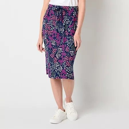 Photo 1 of St. John's Bay Womens MIDI Pencil Skirt, X-large, Blue
