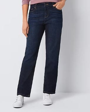 Photo 1 of Liz Claiborne Tall Womens Mid Rise Girlfriend Straight Leg Jean - 2T