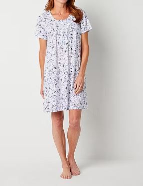 Photo 1 of Adonna Womens Scoop Neck Short Sleeve Nightgown - XL