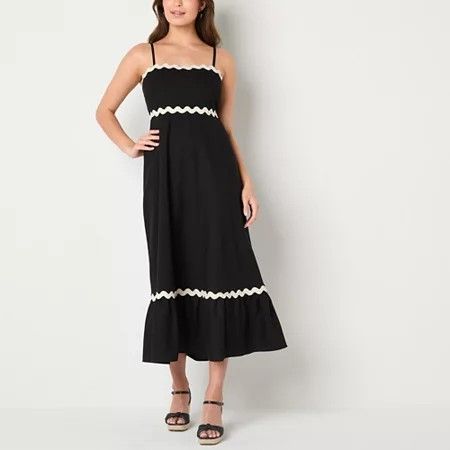 Photo 1 of Isabel & Nina Womens Sleeveless Maxi Dress, Large, Black
