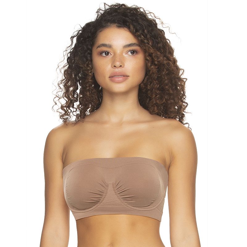 Photo 1 of Paramour Body Smooth Seamless Underwire Bandeau Bra - Rose Tan 2X
