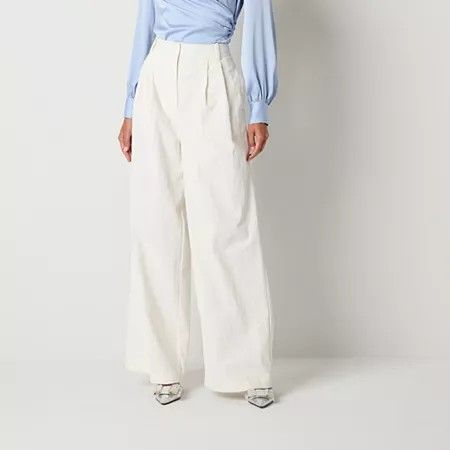 Photo 1 of Worthington Women's Wide Leg Palazzo Pant-Tall, 16 Tall, White
