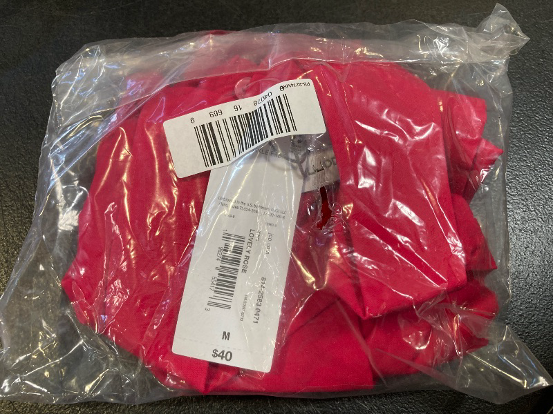 Photo 1 of Liz Claiborne Women's Short Sleeve Regular Fit Button-Down Shirt, Medium, Pink
