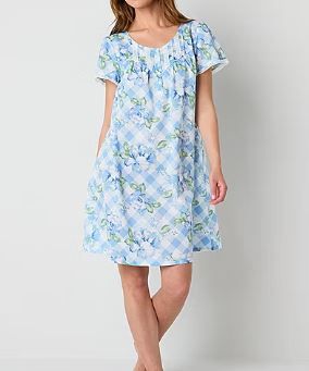 Photo 1 of Adonna Women's Scoop Neck Short Sleeve Nightgown - S