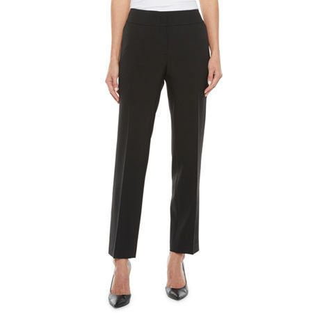 Photo 1 of Black Label by Evan-Picone Crepe Women's Straight Fit Straight Suit Pant, 18, Black
