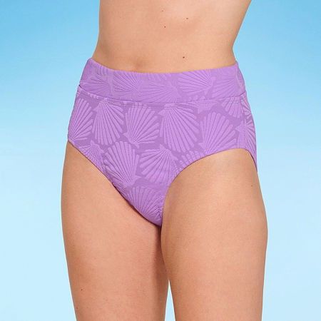 Photo 1 of Decree High Waist Bikini Swimsuit Bottom Juniors, Medium, Purple
