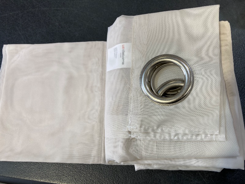 Photo 1 of Liz Claiborne Lisette Grommet Top Sheer Single Curtain Panel - 38x84
