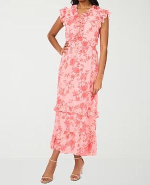 Photo 1 of Sam And Jess Women's Short Sleeve Floral Maxi Dress Petite - LP
