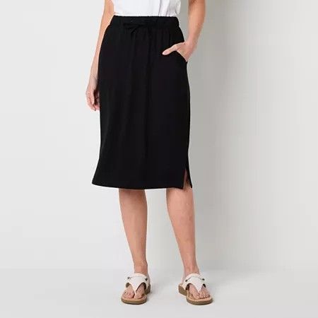 Photo 1 of St. John's Bay Women's MIDI Pencil Skirt, X-large, Black
