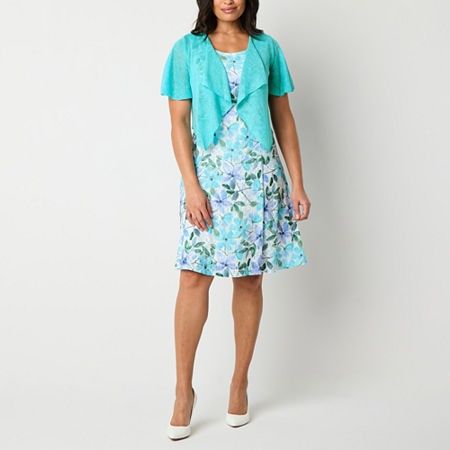 Photo 1 of Perceptions Women's Floral Jacket Dress, X-large, Green
