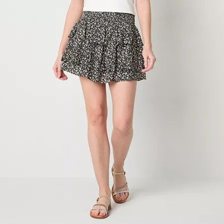 Photo 1 of Arizona Women's Flared Skirt-Juniors, Large, Black
