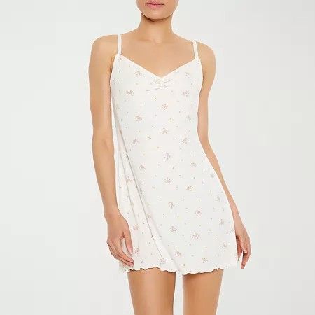 Photo 1 of Forever 21 Women's Juniors Sleeveless Nightgown, Large, White
