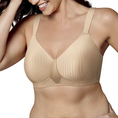 Photo 1 of Playtex Women's Secrets Perfectly Smooth Wirefree Bra in Nude Stripe | Size: 42B 
