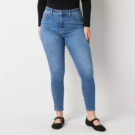 Photo 1 of A.n.a - Tall Women's High Rise Skinny Fit Jean, 8 Tall, Blue
