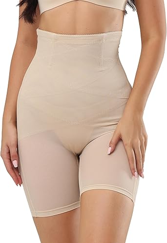 Photo 1 of Seamless Shaping Shorts, High Waist, Nude Beige - M
