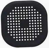 Photo 1 of Hair Drain Catcher Square Drain Cover for Shower Silicone Hair Stopper with Suction Cup,Easy to Install Suit for Bathroom, Bathtub, Kitchen (Black)
