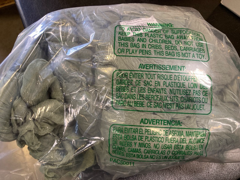 Photo 1 of 12 Pack 10Ft Cheesecloth Table Runner 35x120 Inch Boho Gauze Table Runner Cheese Cloth Long Romantic Table Runners for Wedding Bridal Shower Birthday Party Table Decor (Dusty Sage Green)