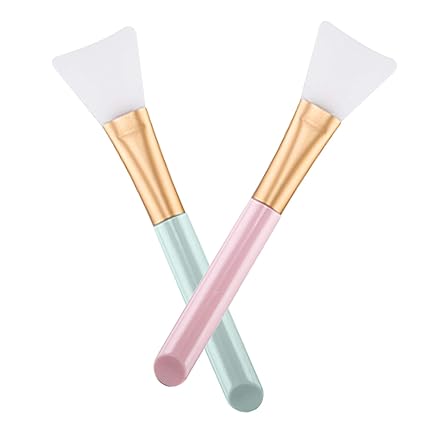 Photo 1 of 2 PCS Face Mask Beauty Tool Soft Silicone Facial Mud Mask, Brush Hairless Body Lotion And Butter Applicator
