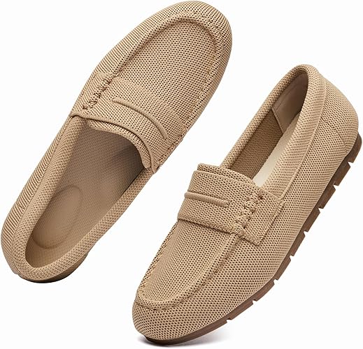 Photo 1 of Loafers for Women Comfortable Slip on Work Flats Shoes Women's Dressy Casual Walking Shoes - 7.5
