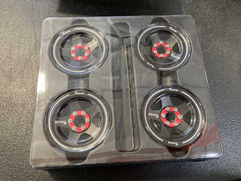 Photo 1 of Adjustable 2 Offsets RC 2.2 Beadlock Wheels Rims Hub 1/10 Crawle Car Wheel Aluminum Upgrades for Gen8 Everest Gen 7 Pro / SCX10 Trx4m(4PC) (Black)
