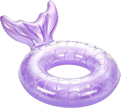 Photo 1 of MoKo Inflatable Swimming Ring, Cute Pool Float Tube Decorations Swim Tubes Outdoor Pool Beach Water Floats Party Supplies Floaties
