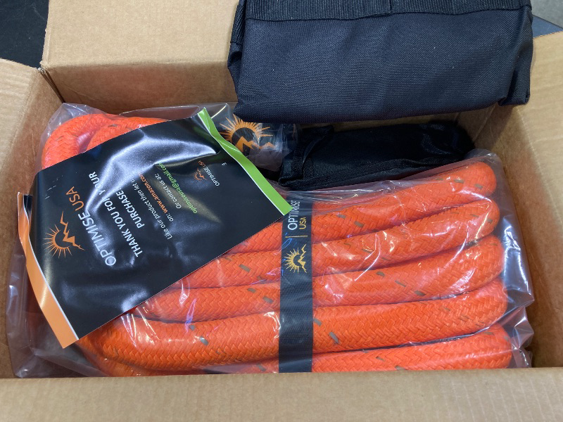 Photo 1 of 1" x30ft Kinetic Recovery Rope (48,500lbs) – Heavy Duty Recovery Kit with Tow Strap, 2 Soft Shackles (7/16"x22"), Off-Road Shovel & Carry Bag – Ideal for Trucks, SUVs, ATVs, UTVs

